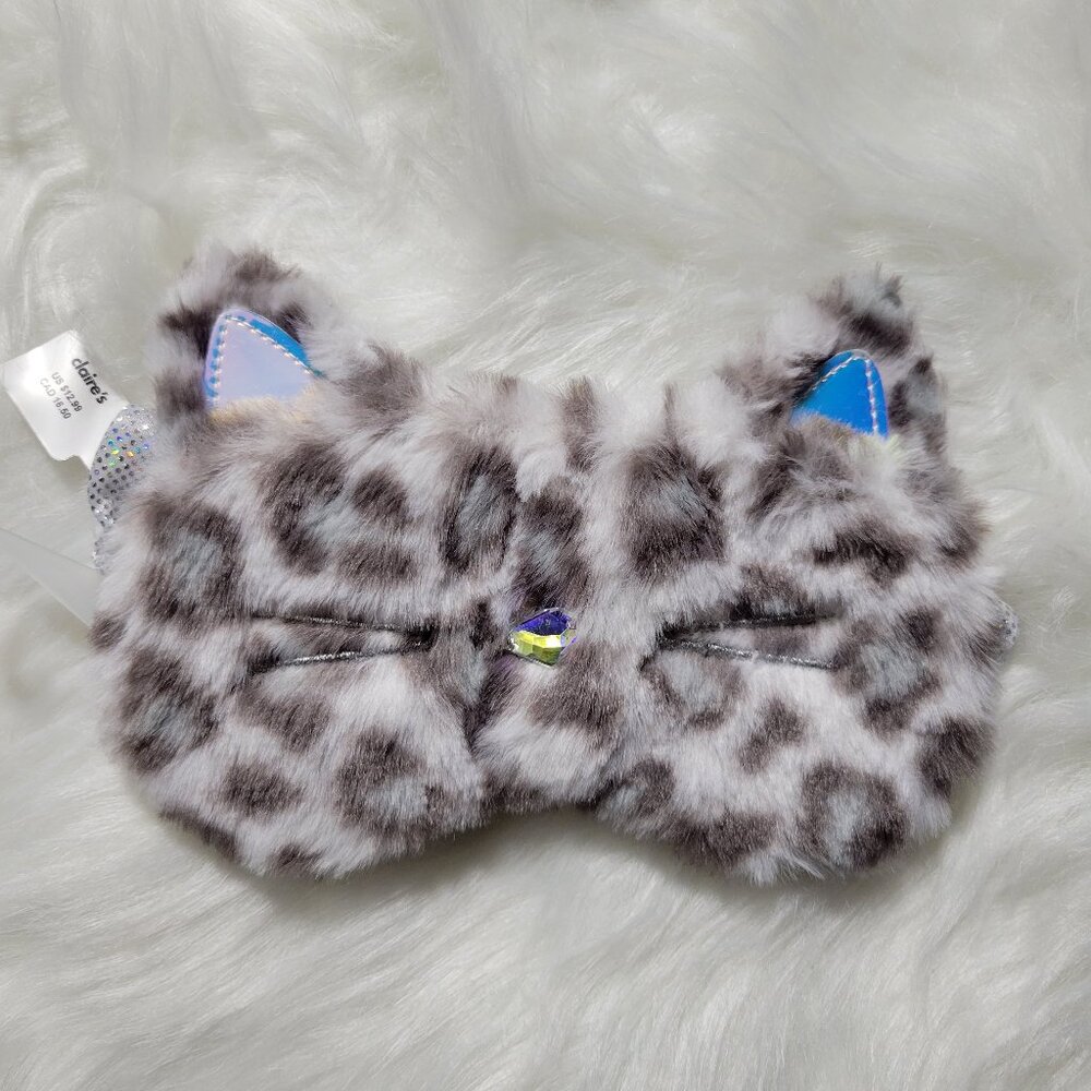 Claire's Snow Leopard Sleep Mask